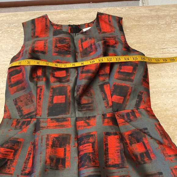 Milly NWOT, Orange,Black,Gray dress,Excellent Condition, measurements in photos - Picture 6 of 14
